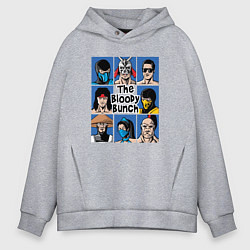 Толстовка оверсайз мужская Кровавая связка, цвет: меланж