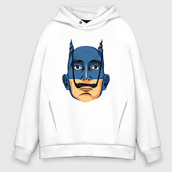Толстовка оверсайз мужская Batman Dali, цвет: белый