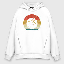 Толстовка оверсайз мужская Color ball, цвет: белый