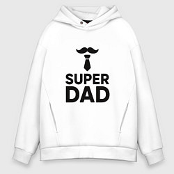 Толстовка оверсайз мужская Superdad, цвет: белый