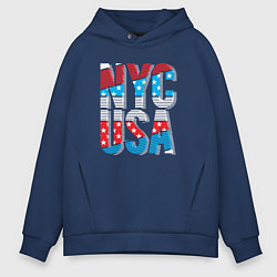 Мужское худи оверсайз NYC - USA
