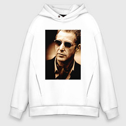 Толстовка оверсайз мужская Крёстный отец - Аль Пачино, цвет: белый