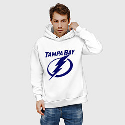 Толстовка оверсайз мужская HC Tampa Bay, цвет: белый — фото 2