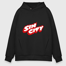 Толстовка оверсайз мужская Sin City, цвет: черный
