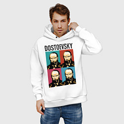 Толстовка оверсайз мужская Dostoevsky, цвет: белый — фото 2