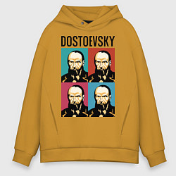 Толстовка оверсайз мужская Dostoevsky, цвет: горчичный