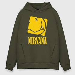 Мужское худи оверсайз Nirvana Cube