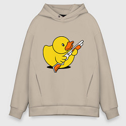 Мужское худи оверсайз Утенок с ружъем