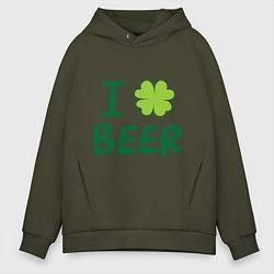 Мужское худи оверсайз Love beer