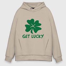 Мужское худи оверсайз Get lucky