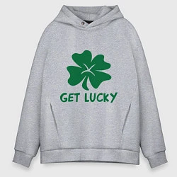 Мужское худи оверсайз Get lucky