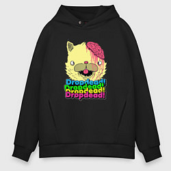 Толстовка оверсайз мужская Dropdead Kitty, цвет: черный