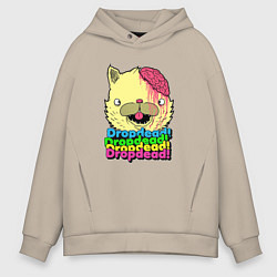 Толстовка оверсайз мужская Dropdead Kitty, цвет: миндальный