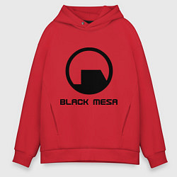 Толстовка оверсайз мужская Black Mesa: Logo, цвет: красный
