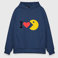 Мужское худи оверсайз I love Packman