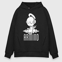 Толстовка оверсайз мужская Armind, цвет: черный