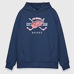 Мужское худи оверсайз Detroit Red Wings: Est.1926