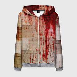 Толстовка 3D на молнии мужская Бинты 1, цвет: 3D-меланж