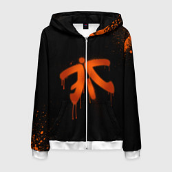 Толстовка 3D на молнии мужская Fnatic: Black collection, цвет: 3D-белый