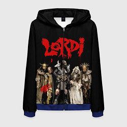 Толстовка 3D на молнии мужская LORDI, цвет: 3D-синий