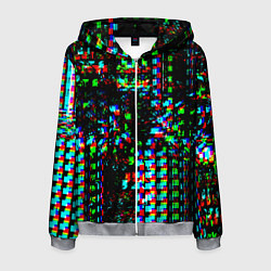 Мужская толстовка на молнии Optical Glitch