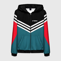 Толстовка 3D на молнии мужская Firm 90s: Arrows Style, цвет: 3D-черный