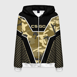 Мужская толстовка на молнии CS:GO Khaki Camo