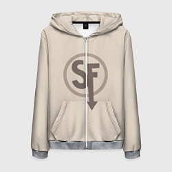 Толстовка 3D на молнии мужская SANITYS FALL, цвет: 3D-меланж