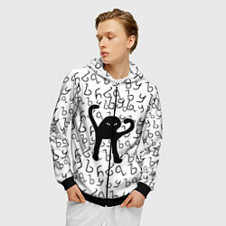 Толстовка 3D на молнии мужская ЪУЪ СЪУКА, цвет: 3D-черный — фото 2