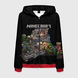 Мужская толстовка на молнии MINECRAFT