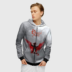 Толстовка 3D на молнии мужская Dragon Age, цвет: 3D-черный — фото 2