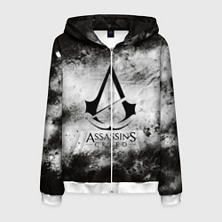 Толстовка 3D на молнии мужская Assassin’s Creed, цвет: 3D-белый