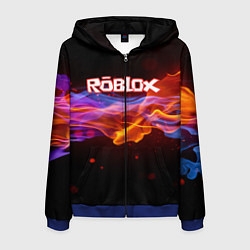 Толстовка 3D на молнии мужская ROBLOX, цвет: 3D-синий