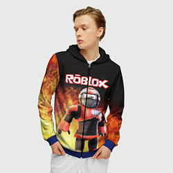 Толстовка 3D на молнии мужская ROBLOX, цвет: 3D-синий — фото 2