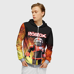 Толстовка 3D на молнии мужская ROBLOX, цвет: 3D-меланж — фото 2