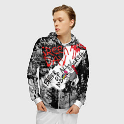 Толстовка 3D на молнии мужская Green Day - Father of All MF, цвет: 3D-белый — фото 2