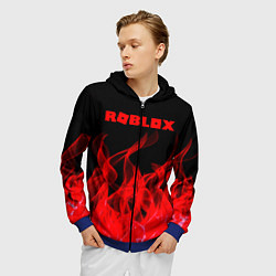 Толстовка 3D на молнии мужская ROBLOX, цвет: 3D-синий — фото 2
