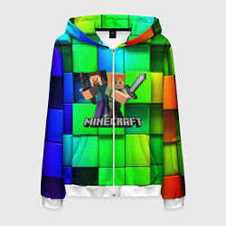 Мужская толстовка на молнии MINECRAFT