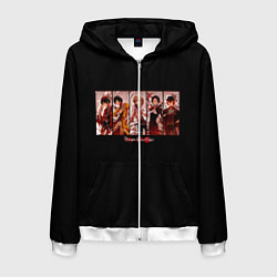 Толстовка 3D на молнии мужская Великий из бродячих псов, цвет: 3D-белый