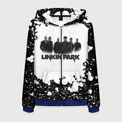 Толстовка 3D на молнии мужская LINKIN PARKспина, цвет: 3D-синий