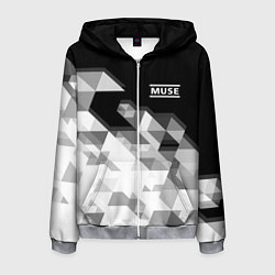 Толстовка 3D на молнии мужская Muse, цвет: 3D-меланж