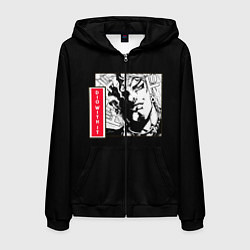 Толстовка 3D на молнии мужская Jojos bizarre adventure Dio, цвет: 3D-черный