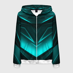 Мужская толстовка на молнии NEON GEOMETRY STRIPES