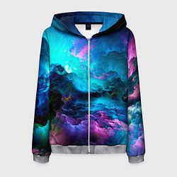 Толстовка 3D на молнии мужская Fantasy, цвет: 3D-меланж