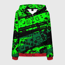 Толстовка 3D на молнии мужская Roblox, цвет: 3D-красный