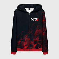 Мужская толстовка на молнии MASS EFFECT N7