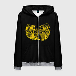 Толстовка 3D на молнии мужская Wu-Tang Clan, цвет: 3D-меланж