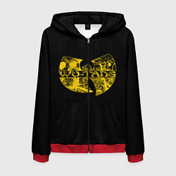 Толстовка 3D на молнии мужская Wu-Tang Clan, цвет: 3D-красный