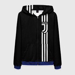 Толстовка 3D на молнии мужская JUVENTUS, цвет: 3D-синий