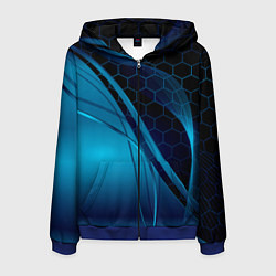 Мужская толстовка на молнии ABSTRACT BLUE